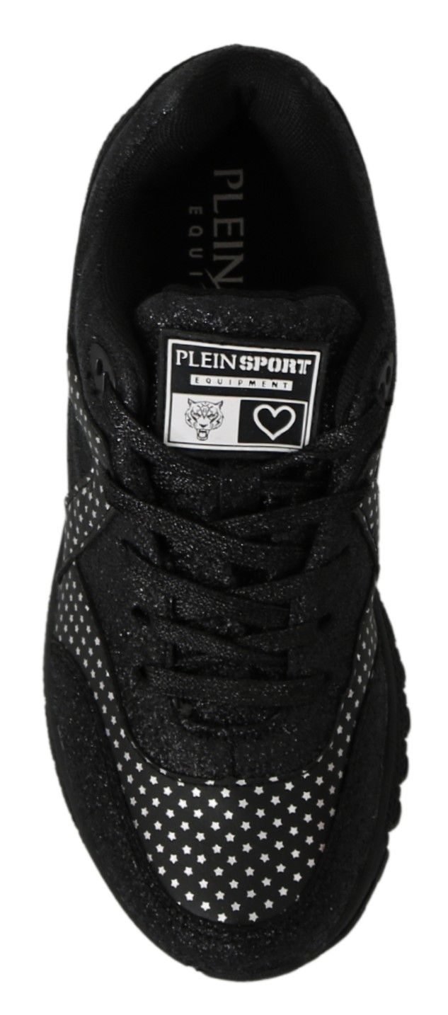 Black Leather Jasmines Sneakers with Logo Detail