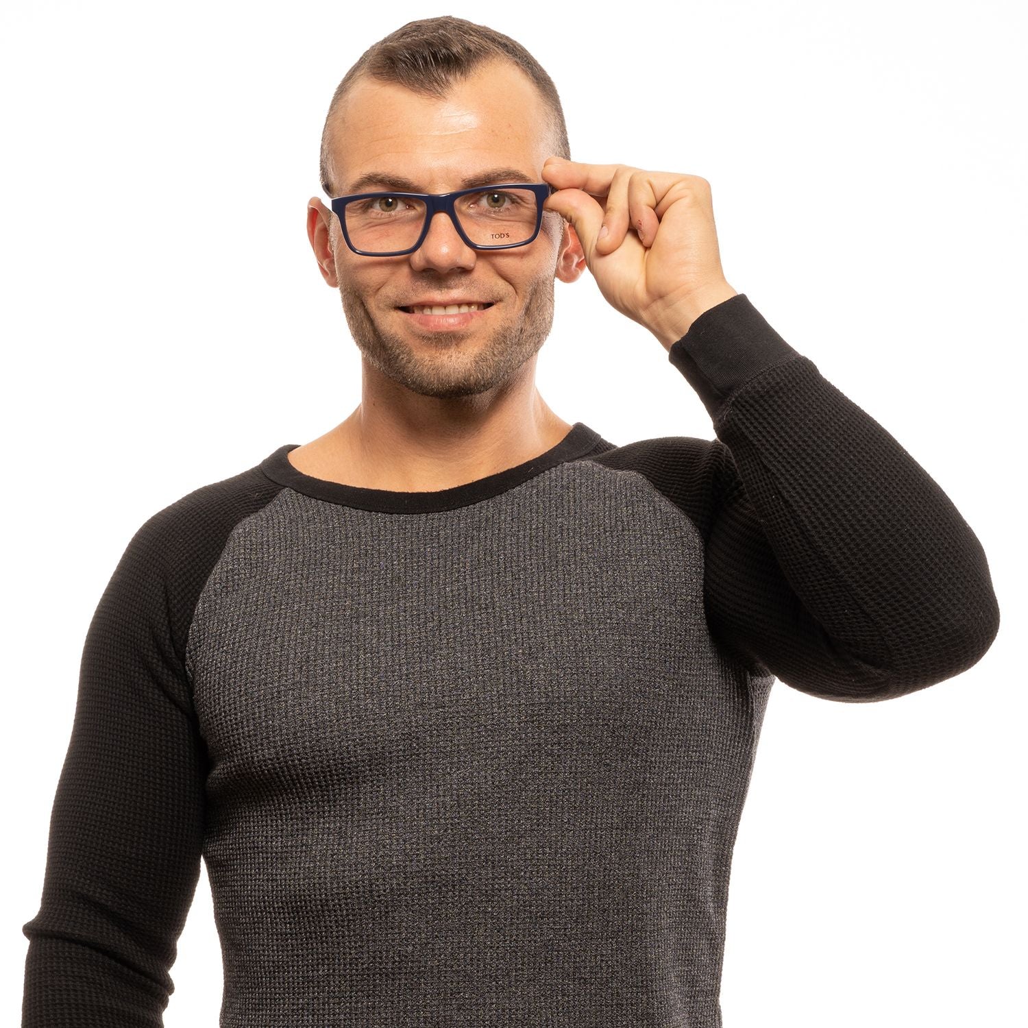 Blue Men's Full-Rim Synthetic Optical Frames