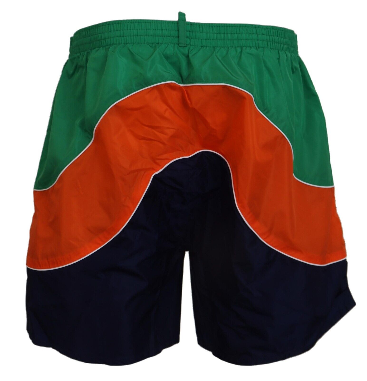 Maillot de bain short pour homme avec logo multicolore imprimé
