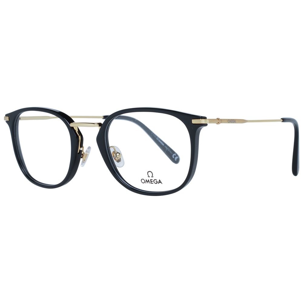 Schwarze runde Brille mit Kunststoffrahmen