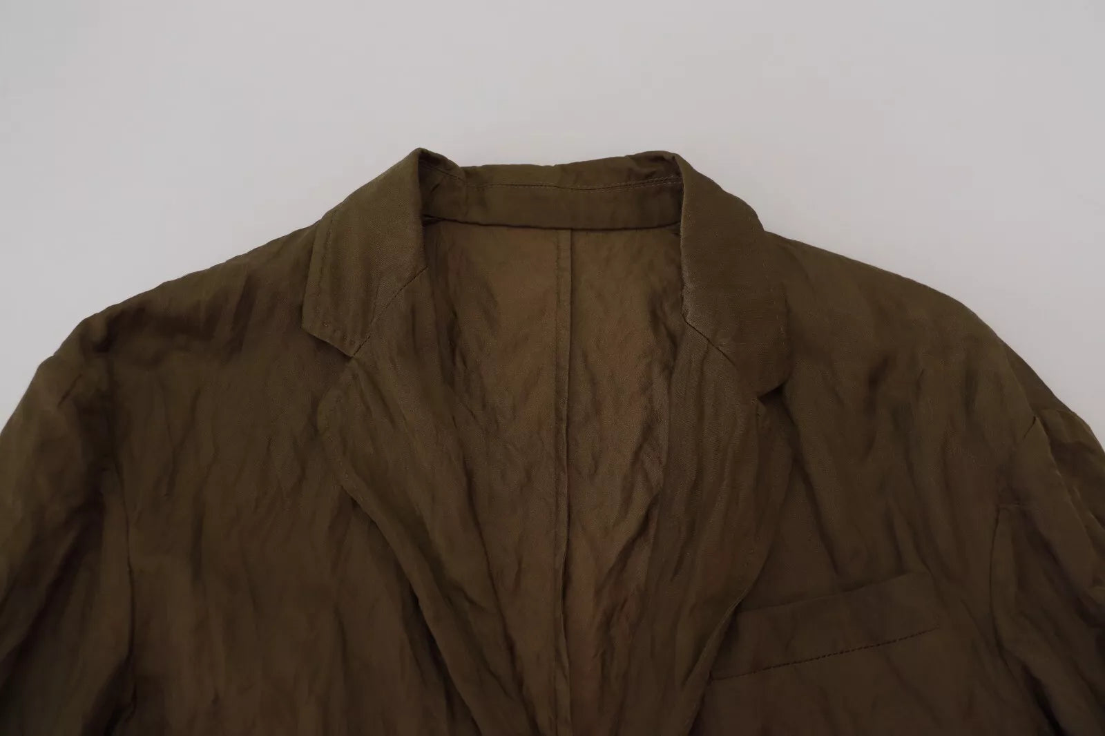 Veste blazer verte à simple boutonnage pour homme