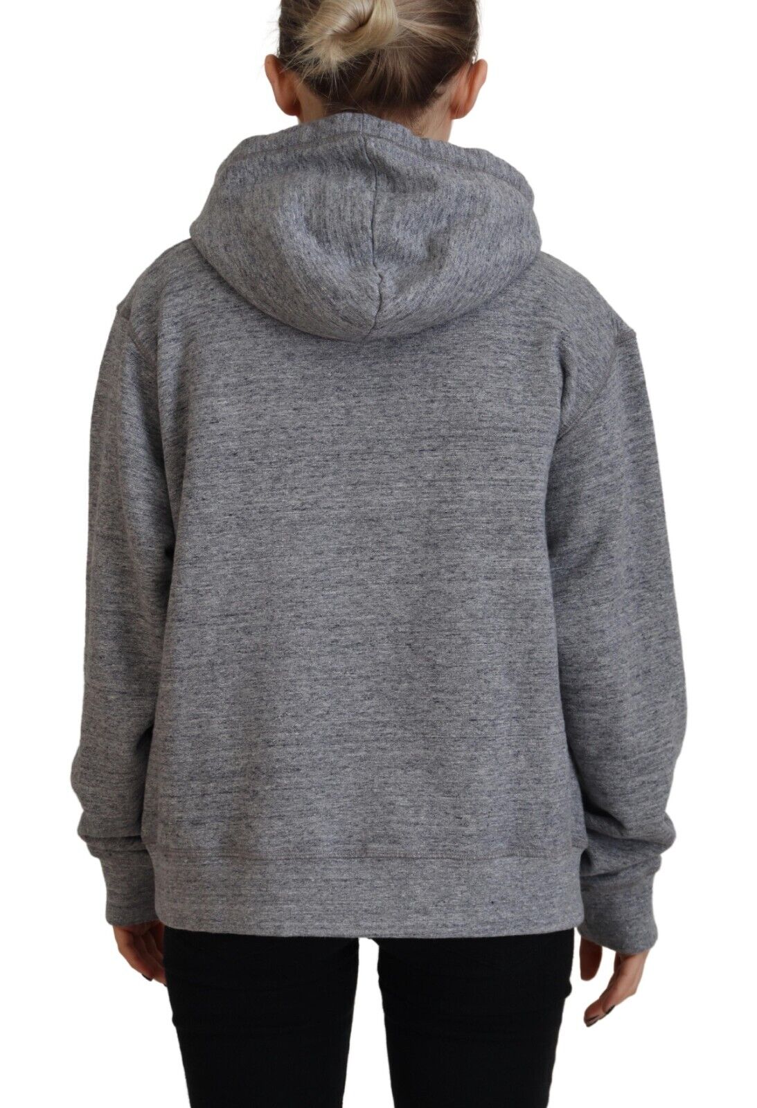 Grauer Baumwoll-Hoodie mit DSQUARED2 Logo-Print