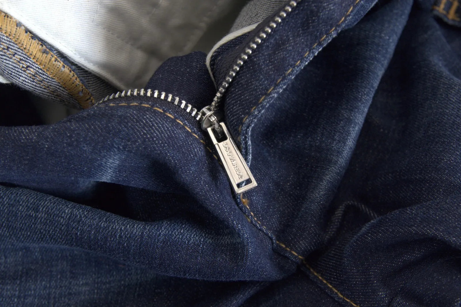 Jean cargo baggy en coton bleu taille haute