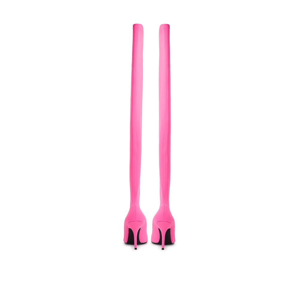 Pink Synthetic Boot with Sturdy Sole by Balenciaga