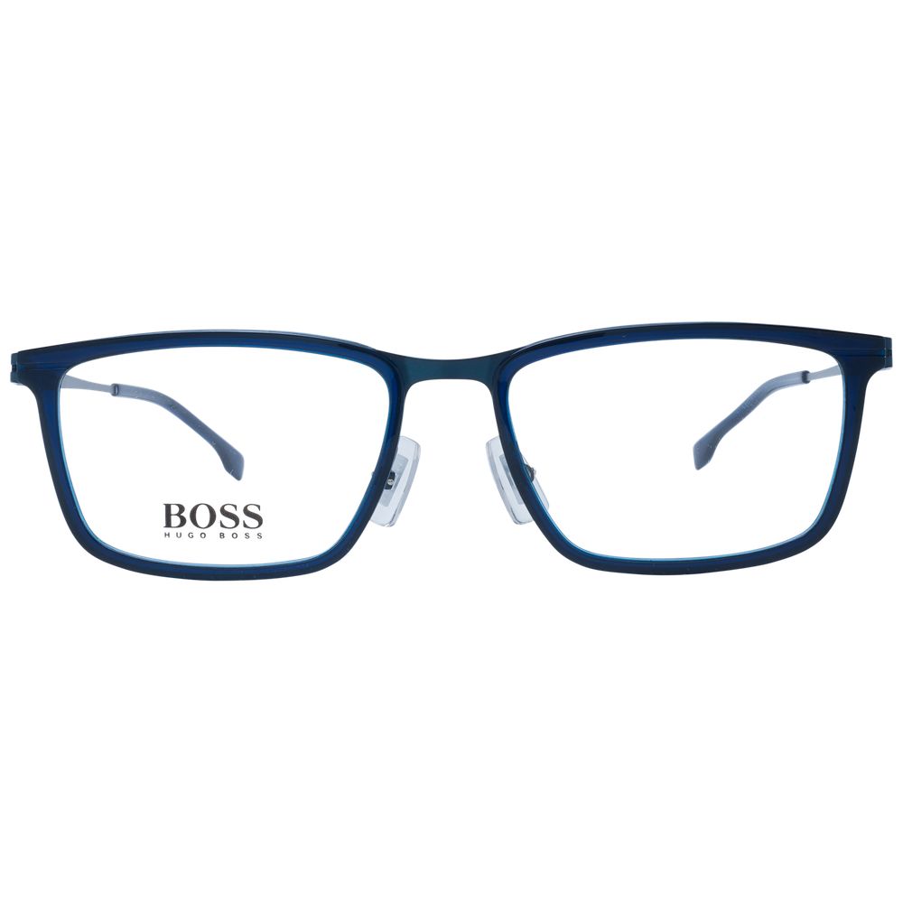 Blaue Herrenbrille Kunststoffrahmen Vollrand Rechteck