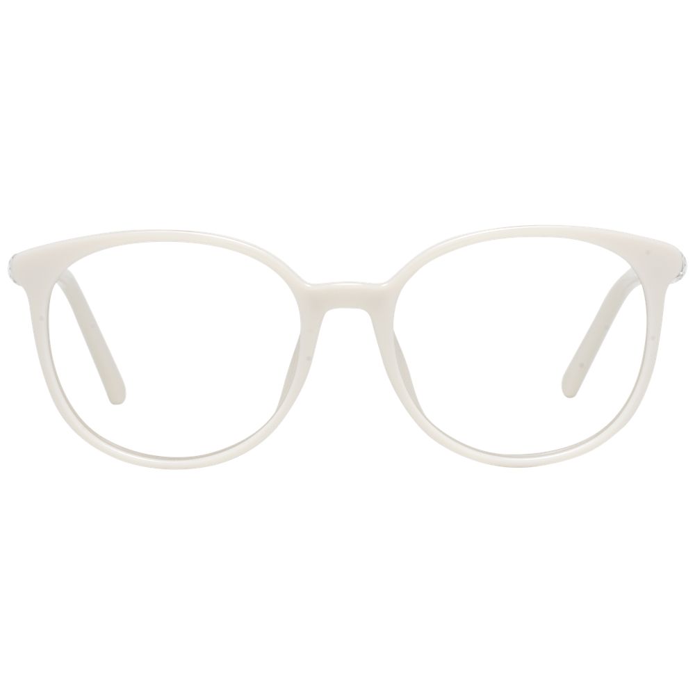 Weiße, vollübergreifende Kunststoffbrille für Damen