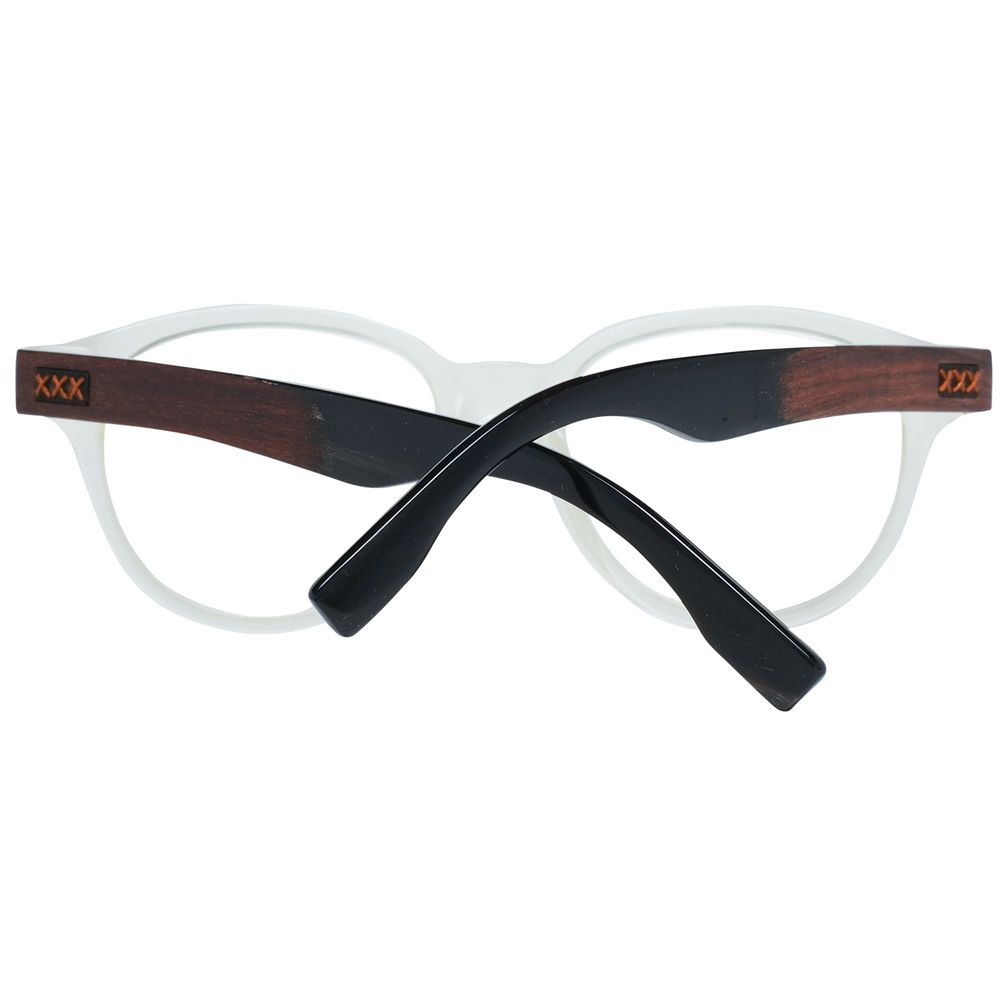 Transparente, runde Vollrandbrille aus Kunststoff von Ermenegildo Zegna
