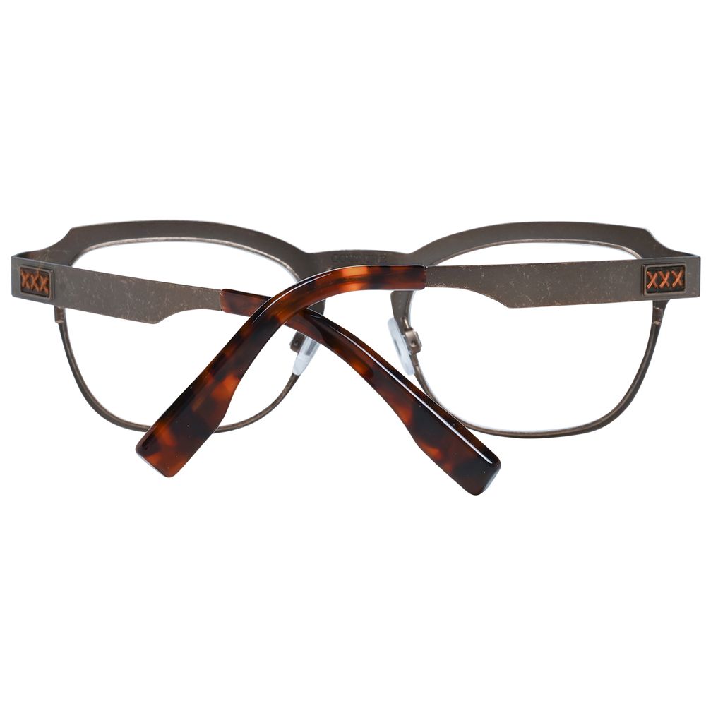 Bronze Full-Rim Glasses with Synthetic Titanium Frames