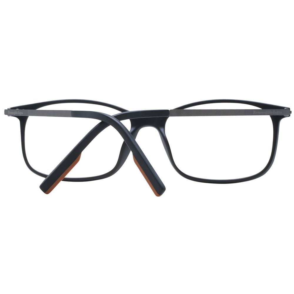 Black Synthetic Titanium Full-Rim Glasses Frames