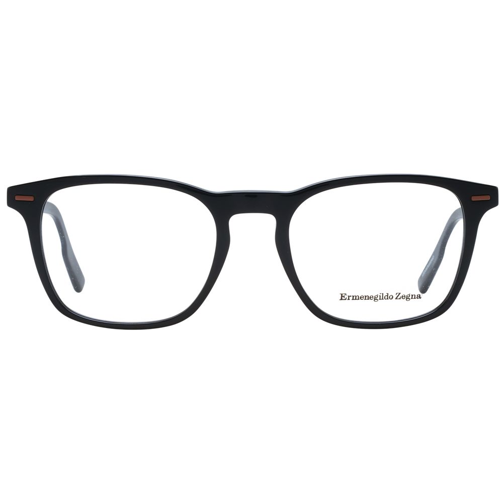 Schwarze Herrenbrille mit Vollrand aus Kunststoff von Ermenegildo Zegna