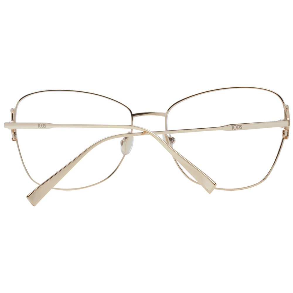 Gold Women's Glasses with Synthetic Full-Rim Frames