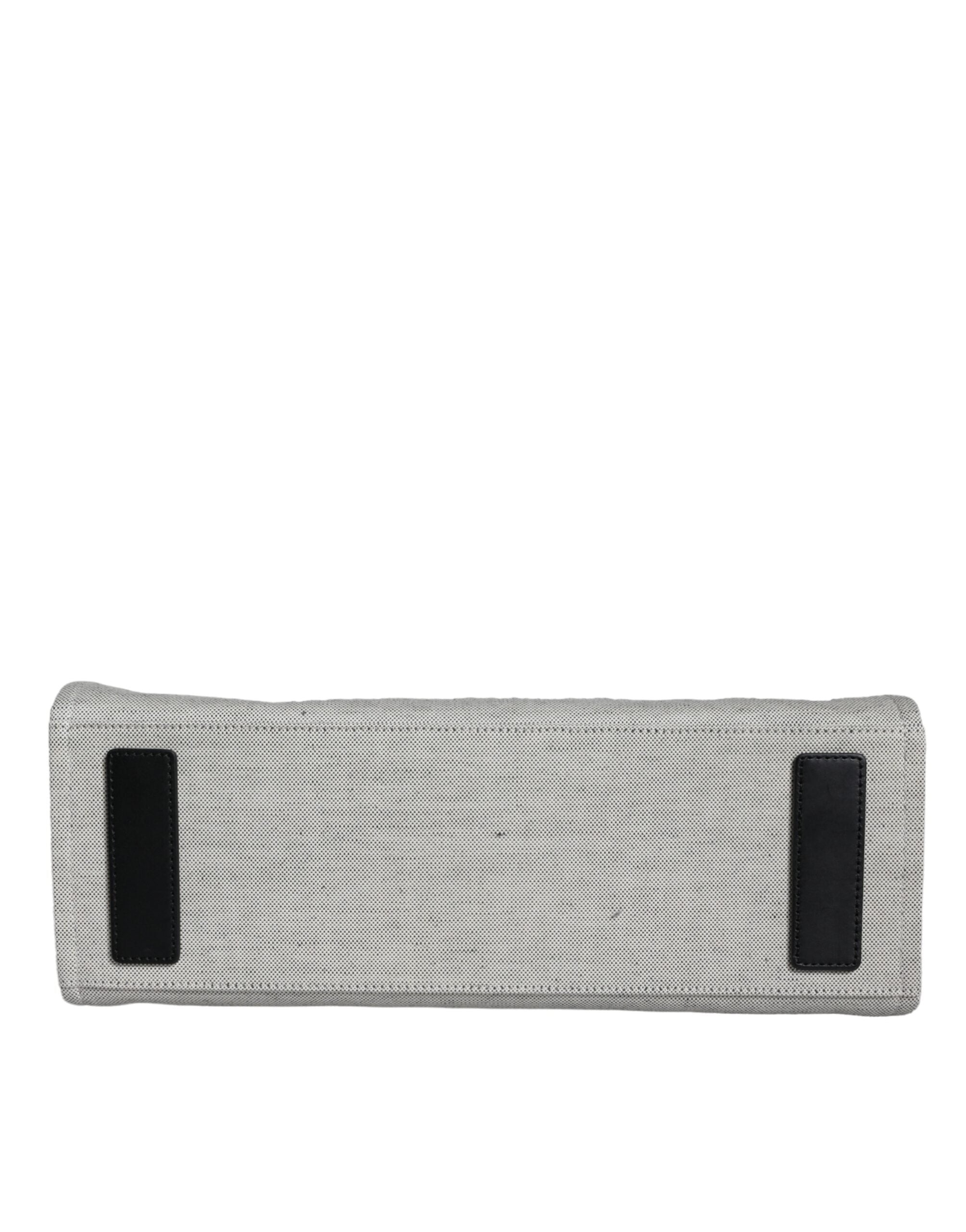 Weiße Umhängetasche aus Leder mit Logo