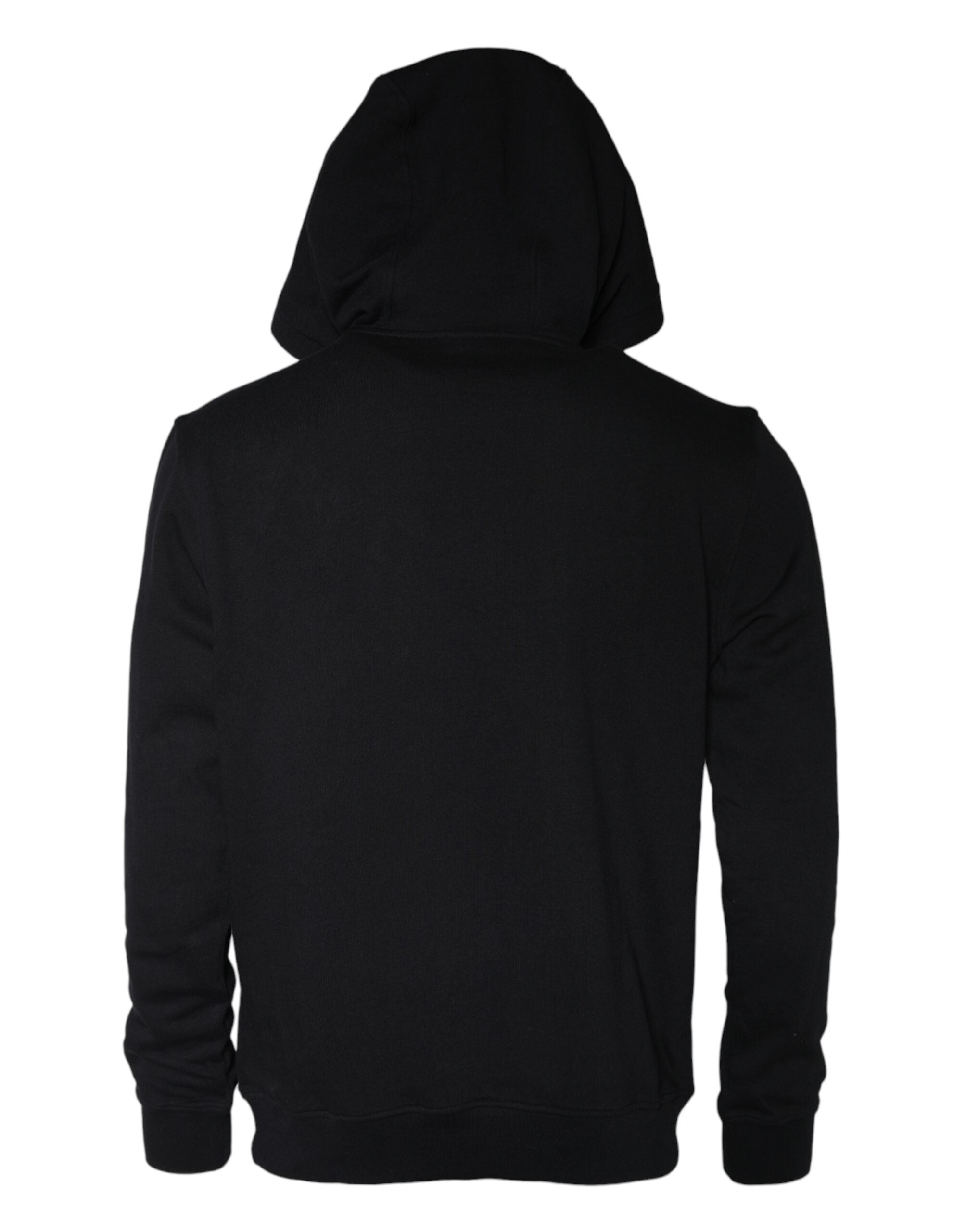 Sweat à capuche en coton imprimé Méduse noire