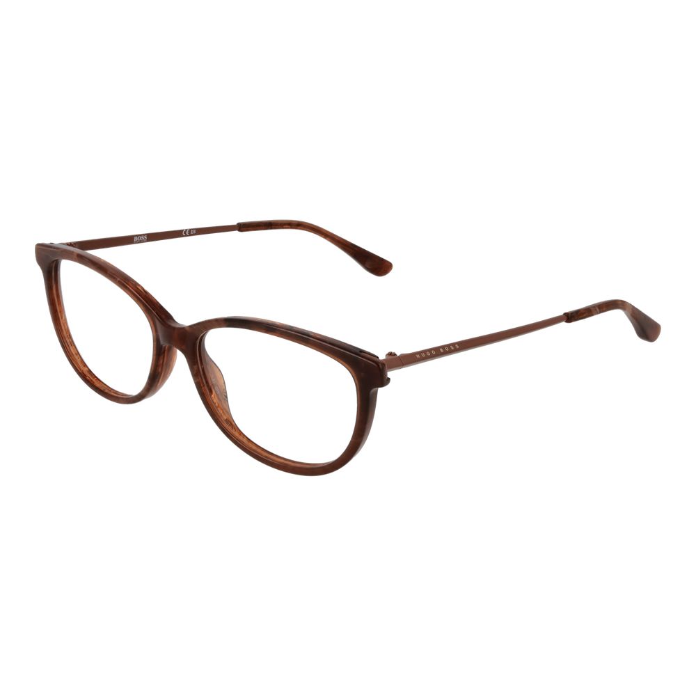 Braune synthetische Vollrandbrille für Damen