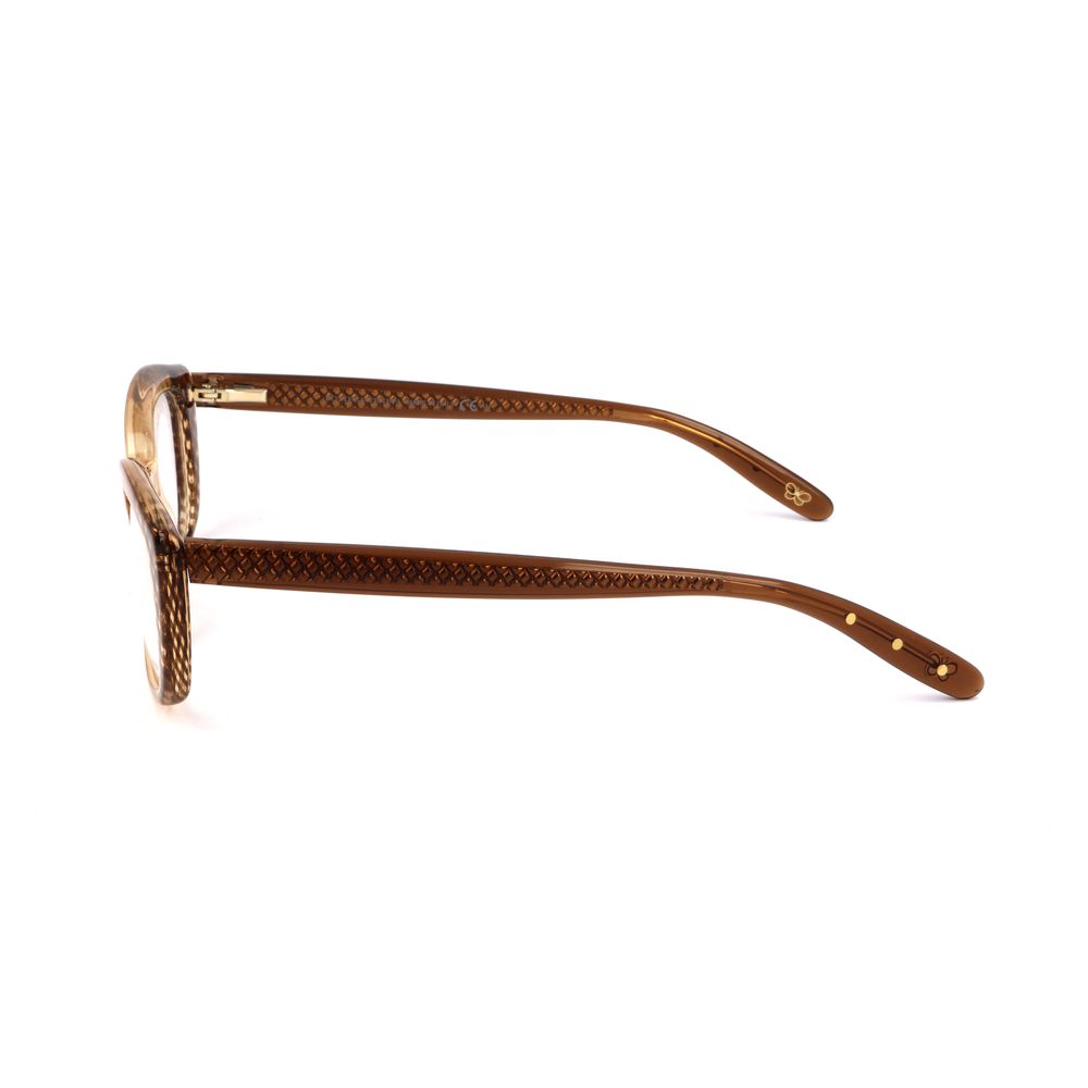 Brown Synthetic Glasses Frames with Dotted Detail