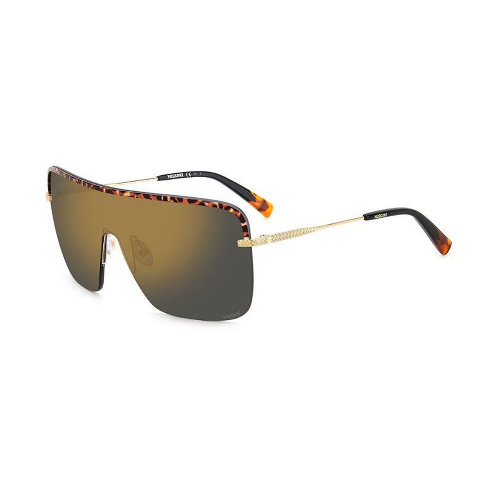 Goldene Sonnenbrille mit Metallrahmen