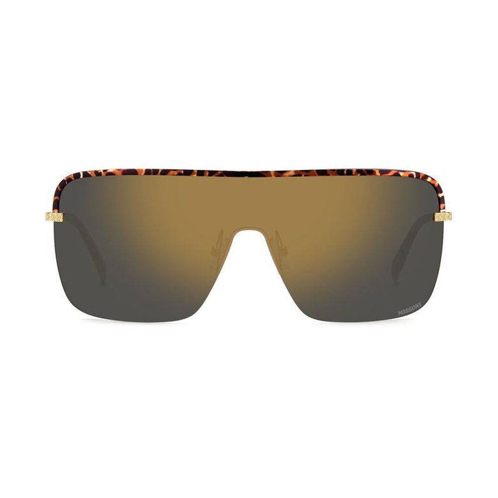 Goldene Sonnenbrille mit Metallrahmen