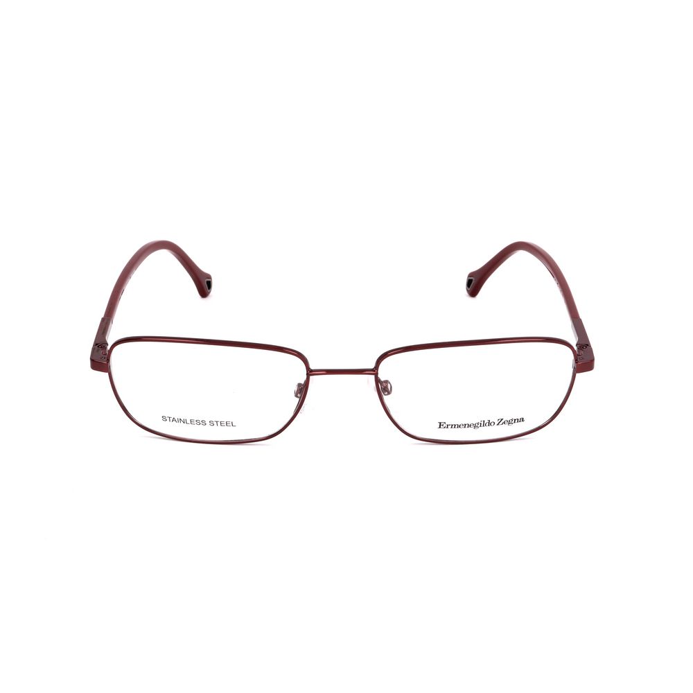 Red Synthetic Glasses Frames by Ermenegildo Zegna