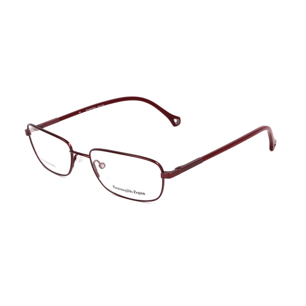 Red Synthetic Glasses Frames by Ermenegildo Zegna