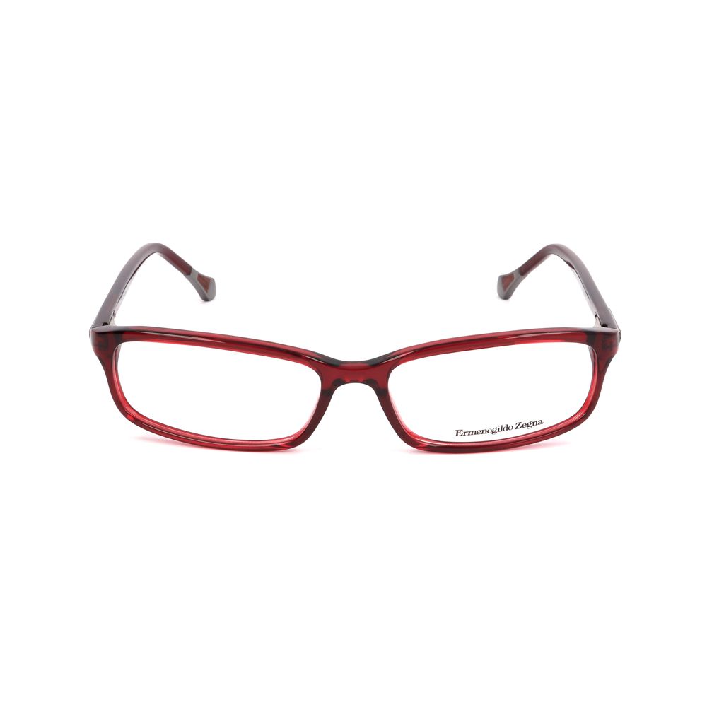 Red Synthetic Glasses Frames by Ermenegildo Zegna