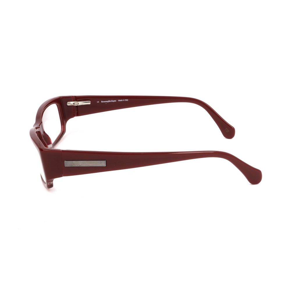 Red Synthetic Eyeglass Frames by Ermenegildo Zegna