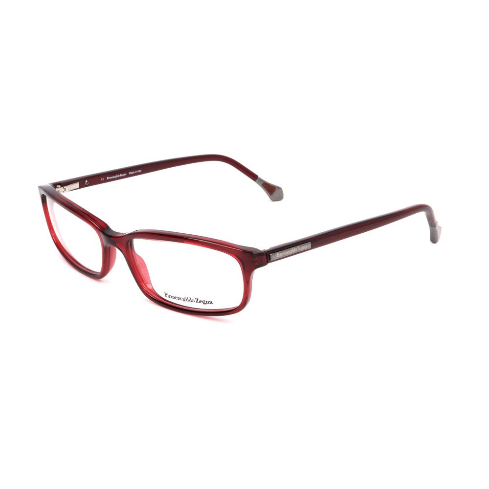 Red Synthetic Glasses Frames by Ermenegildo Zegna