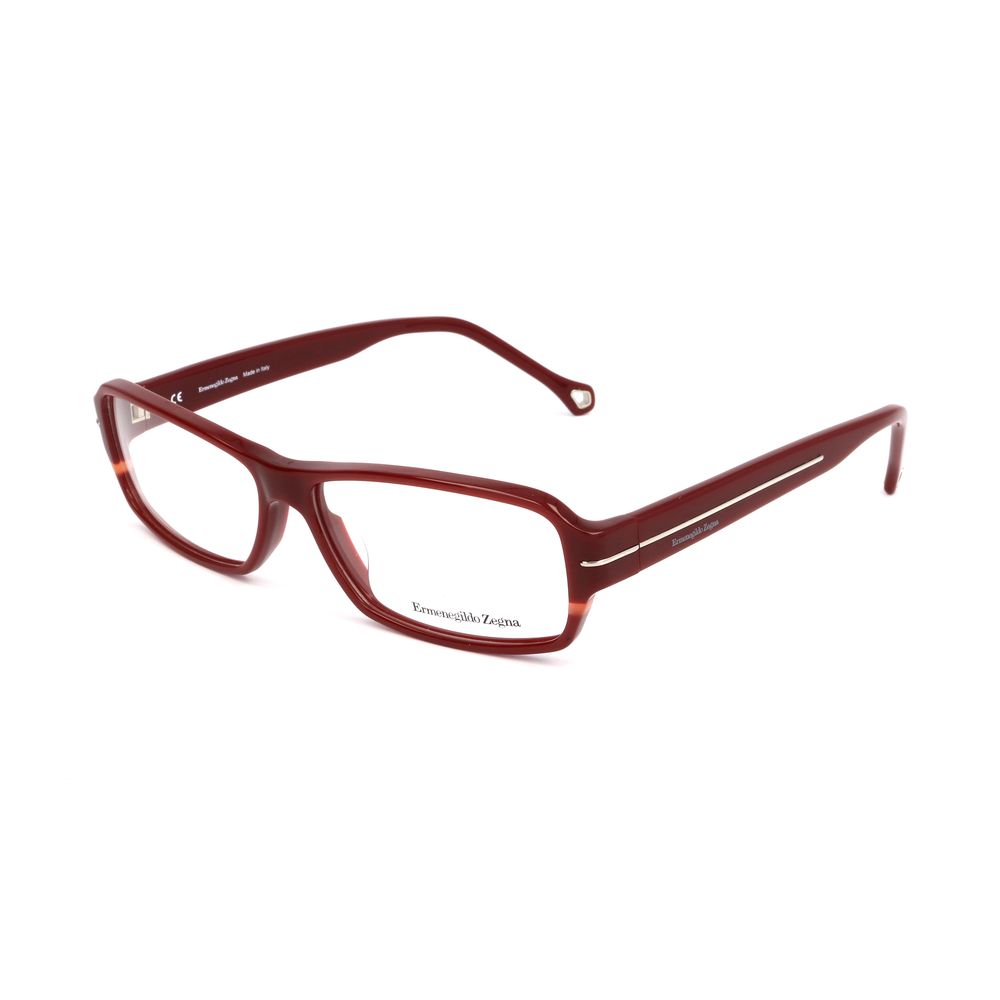 Red Synthetic Glasses Frames by Ermenegildo Zegna