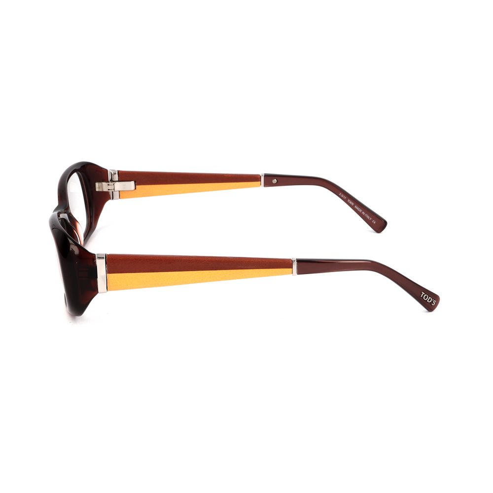 Brown Synthetic Glasses Frames Elegant Design