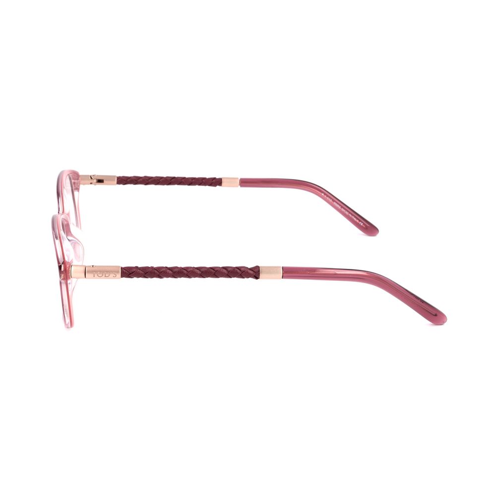Red Synthetic Glasses Frames with Multicolor Design
