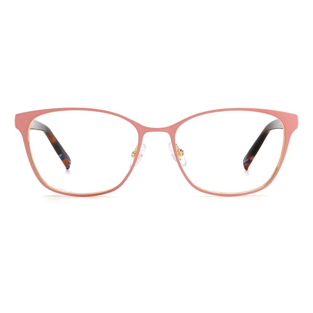 Goldene Synthetikbrille mit nacktem Finish und zweifarbiger Fassung