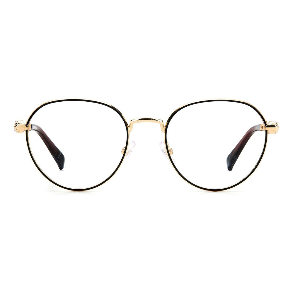 Schwarzgoldfarbene Brillengestelle aus Kunststoff Bicolor