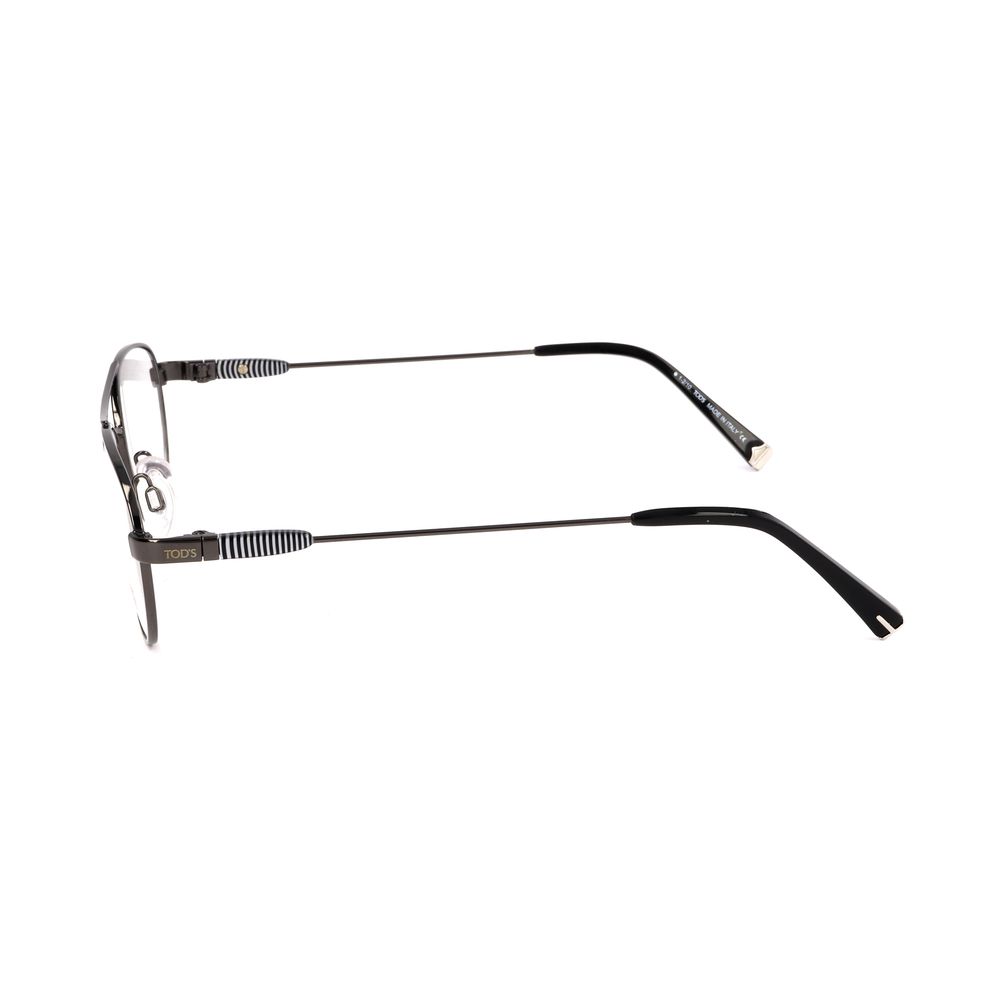 Gray Metal Synthetic Eyeglass Frames