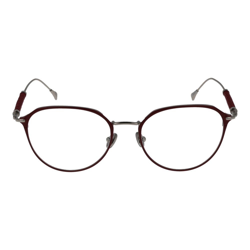 Red Round Synthetic Frame Glasses with Case