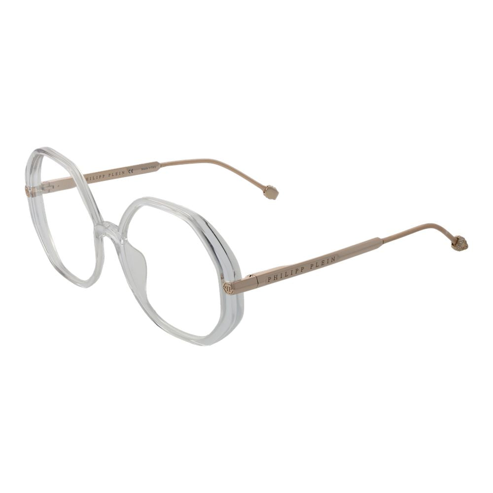 Transparent Synthetic Round Glasses with Full-Rim Frames