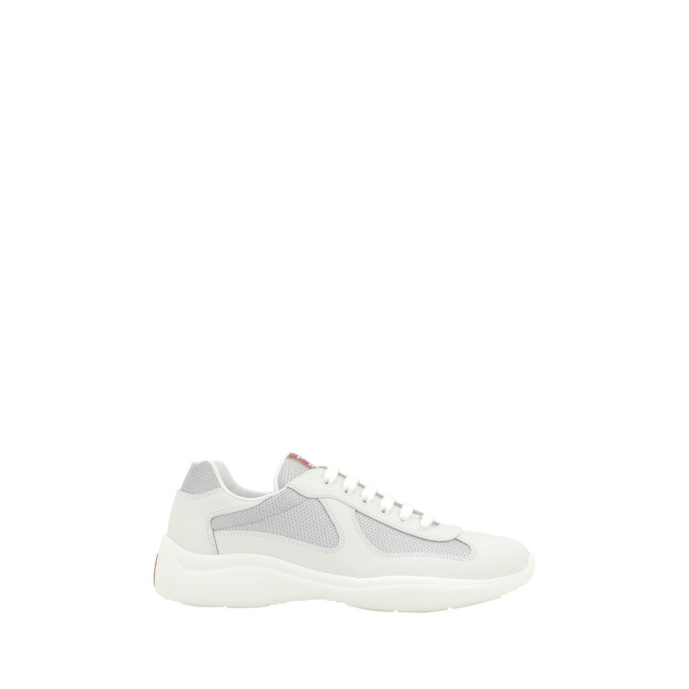 Prada White Low Top Sneakers
