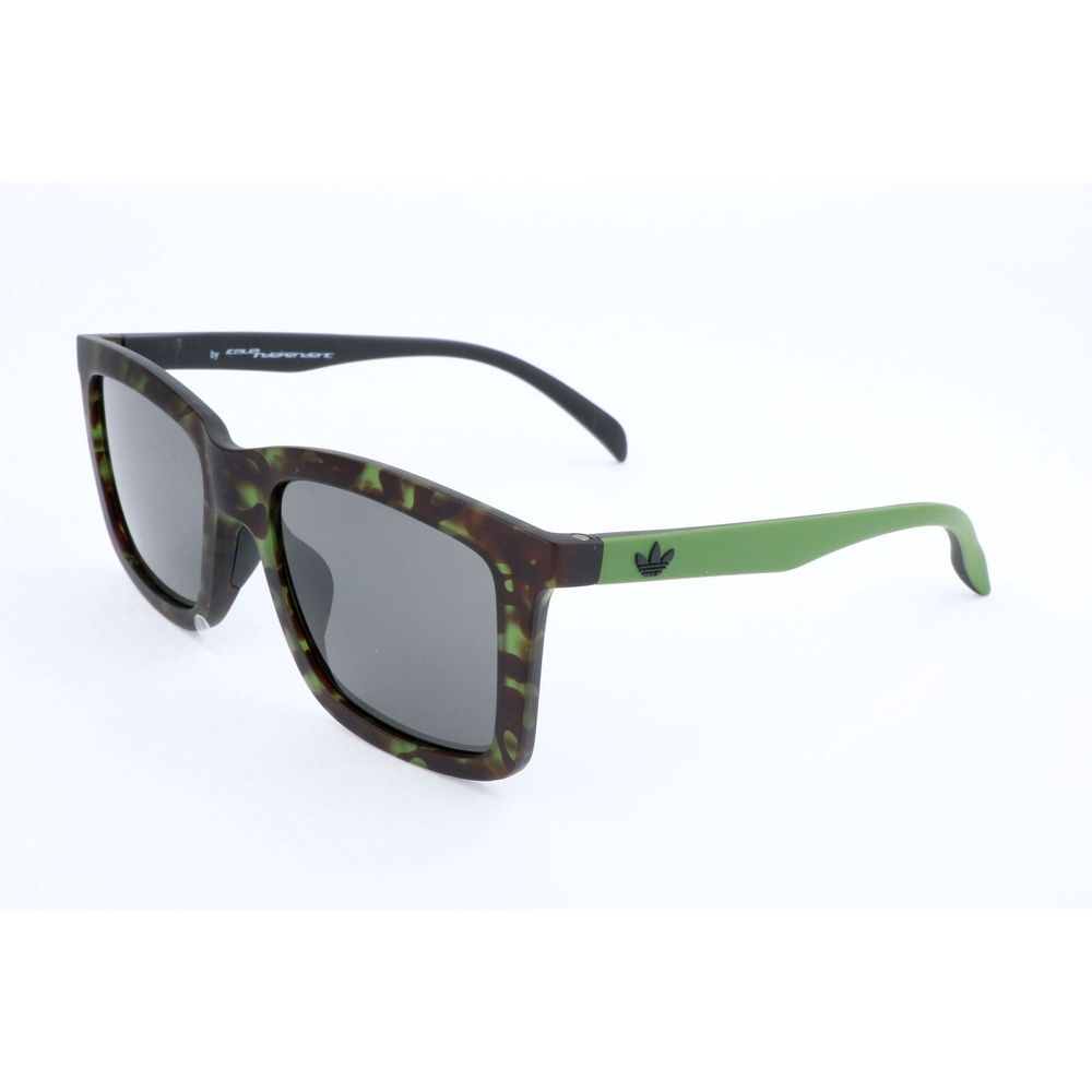 Havana Green Synthetic Sunglasses with Red Mirror Top Line