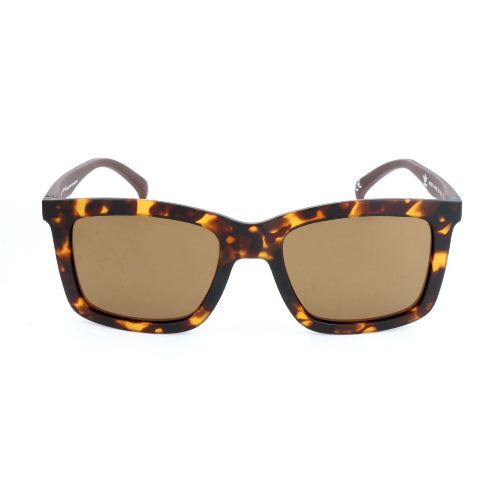 Havana Brown Synthetic Sunglasses with Red Mirror Lens