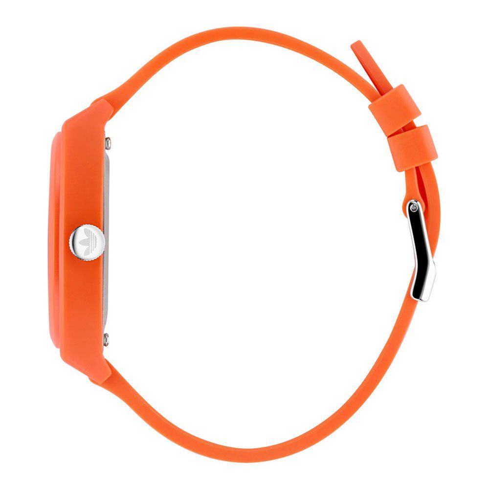 Orange Synthetic Sport Watch with Black Dial