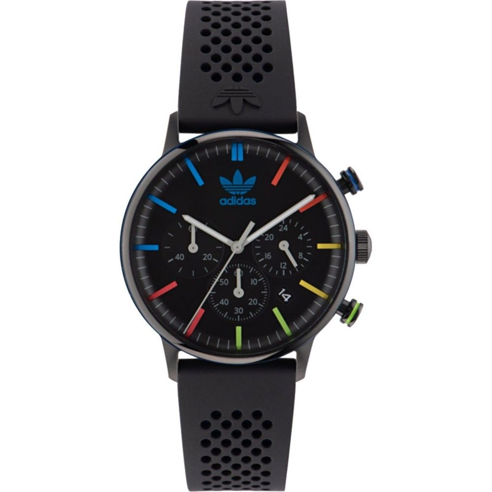 Black Synthetic Sport Watch with Stopwatch
