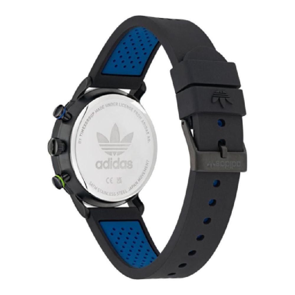 Black Synthetic Sport Watch with Stopwatch