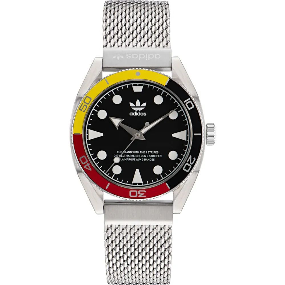 Gray Sport Watch with Stainless Steel Bracelet