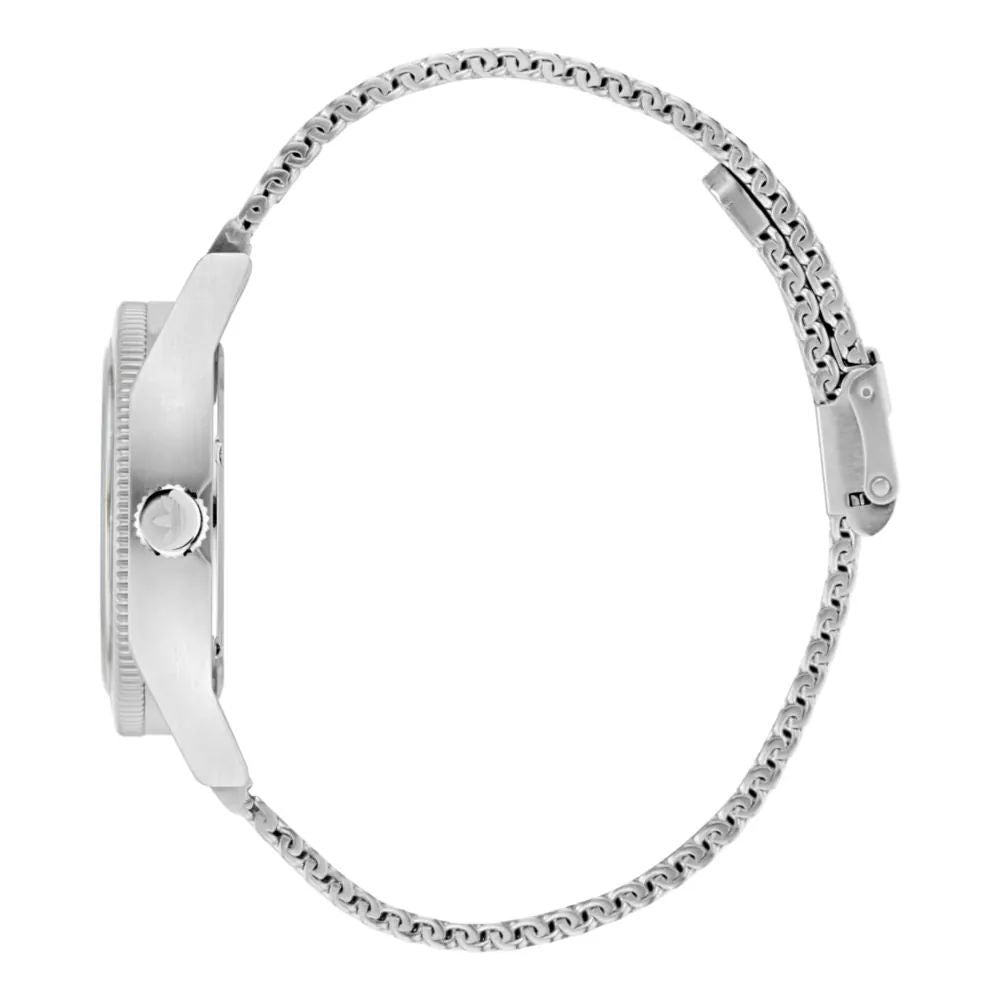 Gray Sport Watch with Stainless Steel Bracelet