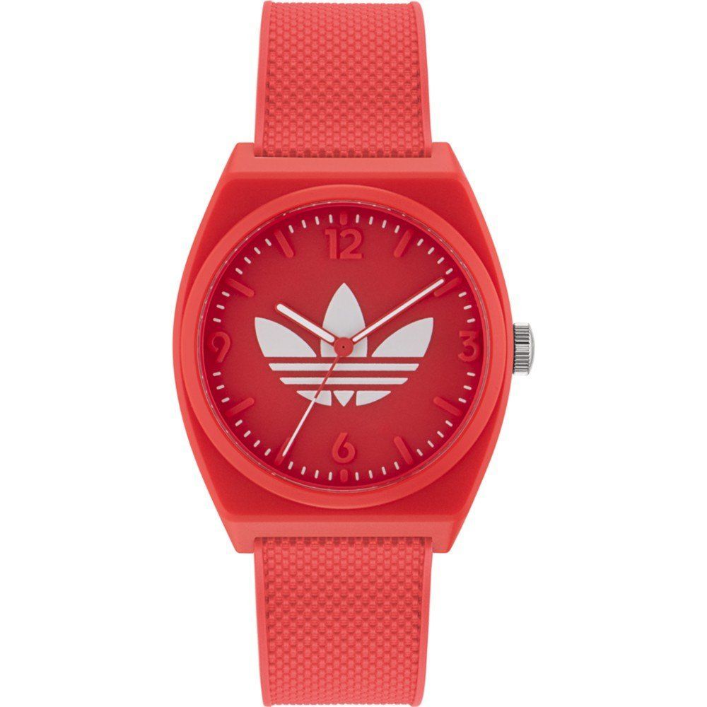 Red Synthetic Sport Watch with Quartz Movement