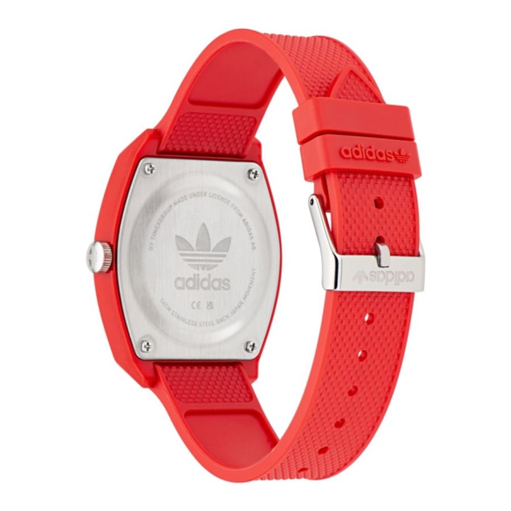 Red Synthetic Sport Watch with Quartz Movement
