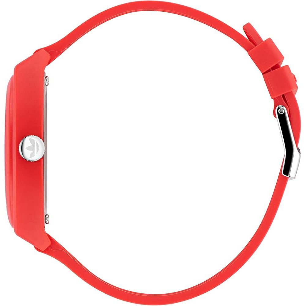 Red Synthetic Sport Watch with Quartz Movement