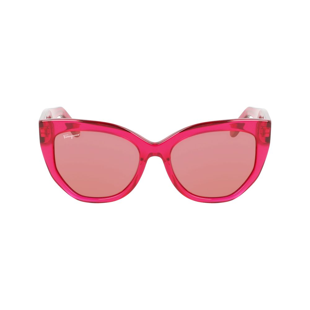 Red Synthetic Sunglasses by Ferragamo