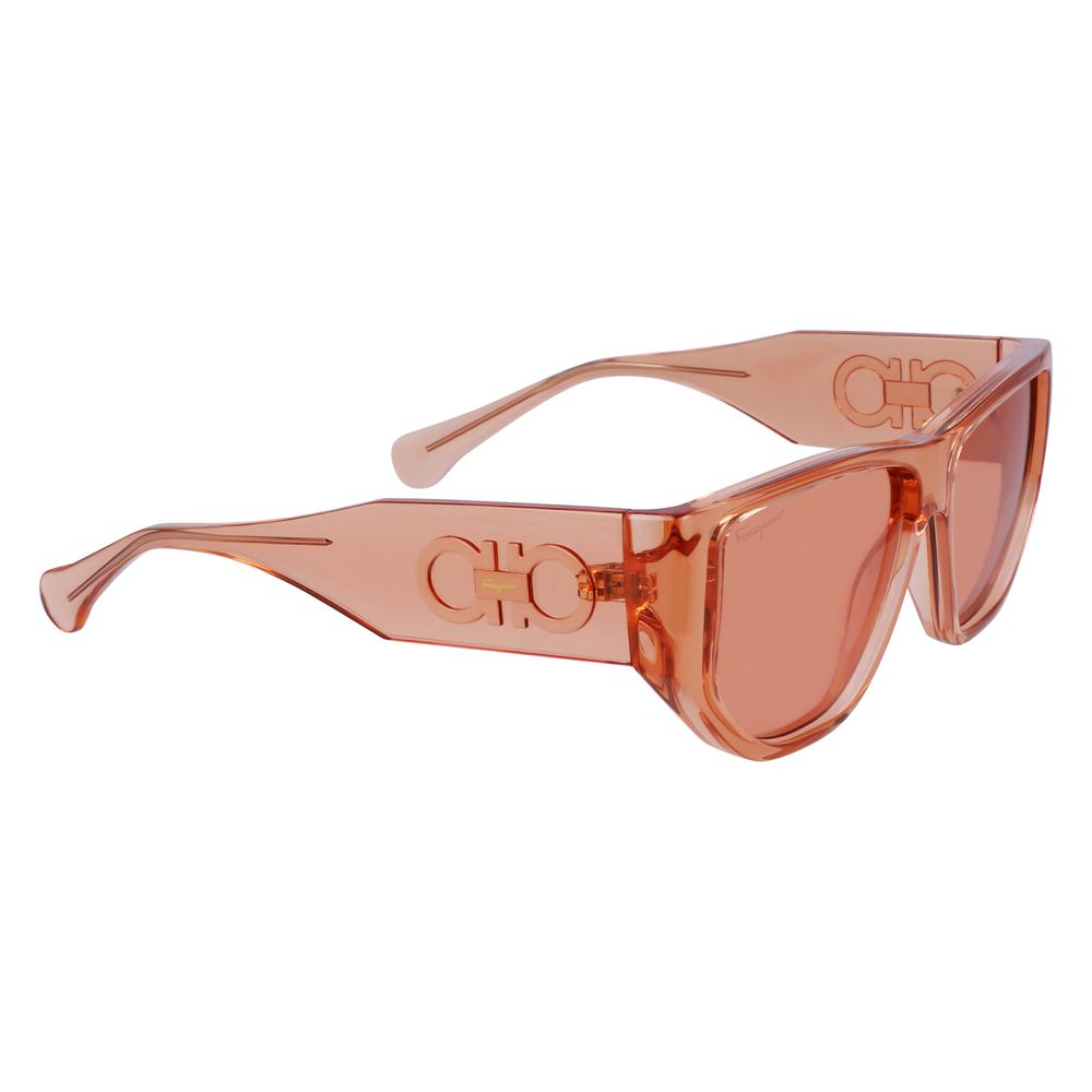 Orangefarbene Sonnenbrille aus Synthetik von Ferragamo
