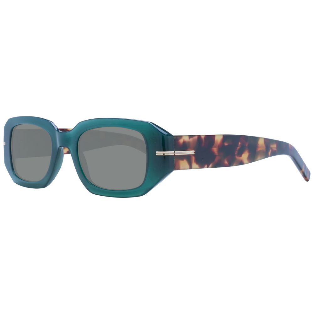 Green Synthetic Acetate Sunglasses with Grey Lenses