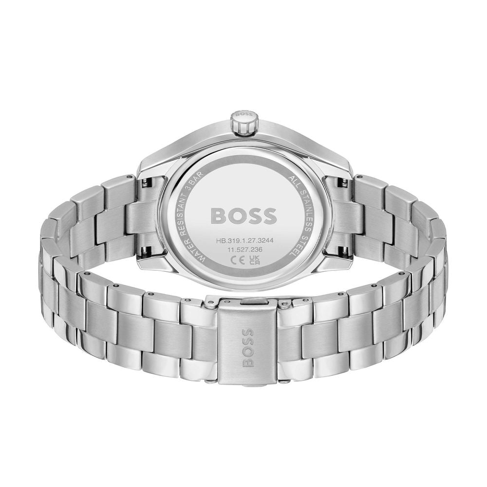 Silver Dress Watch with Stainless Steel Bracelet