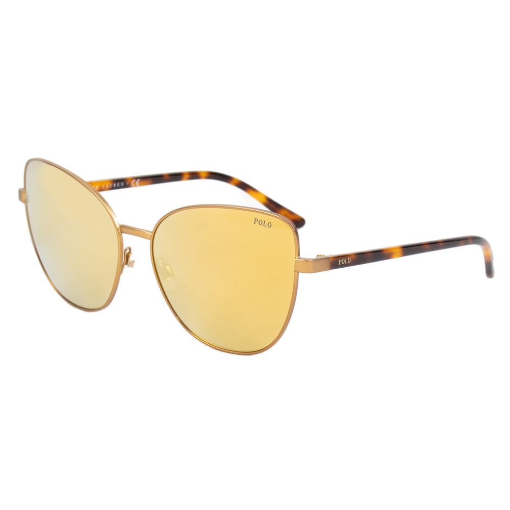 Brown Synthetic Metal Sunglasses by Polo Ralph Lauren